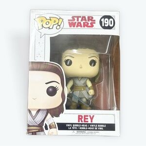 Funko Pop! Star Wars Rey Figure #190 - White and Brown